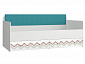 Кровать с мягким элементом Модерн - Абрис (90х190) - фото №2